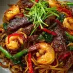 bowl of noodles with steak and shrimp in one pan 2025 11 08 233352 150x150 1