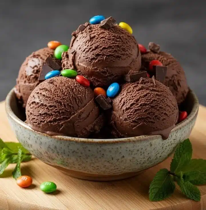 Receta de helado de chocolate casero cremoso y delicioso